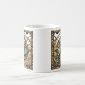 Derde Oog Versierd Vensterglas Koffiemok (Center)