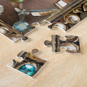 Derde Oog Versierd Vensterglas Legpuzzel (Zijkant)