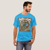 Derde Oog Versierd Vensterglas T-shirt (Voorkant volledig)