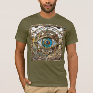 Derde Oog Versierd Vensterglas T-shirt