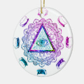 Derde oogbekertje keramisch ornament (Links)