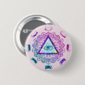 Derde oogbekertje ronde button 5,7 cm (Voorkant /achterkant)