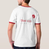 Derde oogbol met 2 knoppen Logo Ringer (wit) T-shirt (Achterkant)