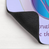 Derde oogbol waarheidsmousepad muismat (Hoek)