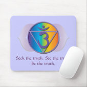 Derde oogbol waarheidsmousepad muismat (Met muis)