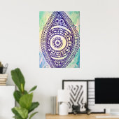 Derde oogborst van Megaflora Poster (Thuiskantoor)