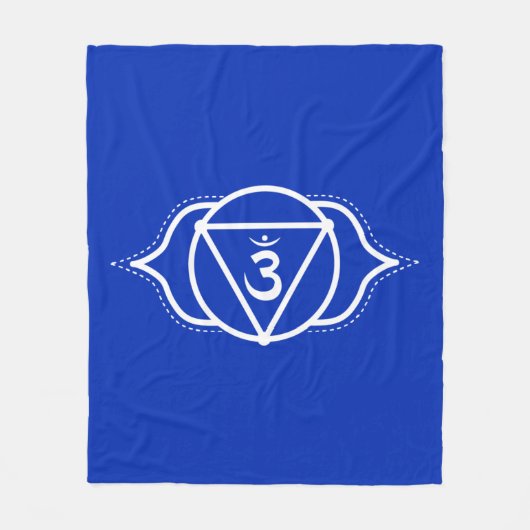 Derde oogchakra | Ajna | Indigo | meditatie Fleece Deken (Voorkant)