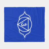Derde oogchakra | Ajna | Indigo | meditatie Fleece Deken (Voorkant (Horizontaal))