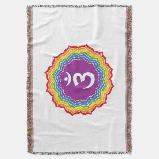 Derde oogchakra deken (Voorkant Verticaal)