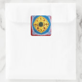 Derde oogdas kleurstof PhatDyes Vierkante Sticker (Tas)