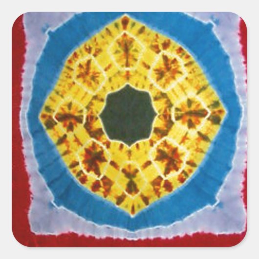 Derde oogdas kleurstof PhatDyes Vierkante Sticker (Voorkant)