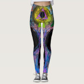 Derde Oogrog Psychedelic Skull - Leggings (Voorkant)