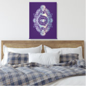 Derde oogschilderij - Gewikkeld canvas Afdruk (Insitu (Slaapkamer))