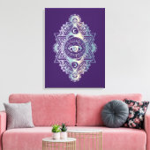 Derde oogschilderij - Gewikkeld canvas Afdruk (Insitu (Woonkamer))
