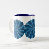 Derde oogschildklierkunst 2 tweekleurige koffiemok (Voorkant links)