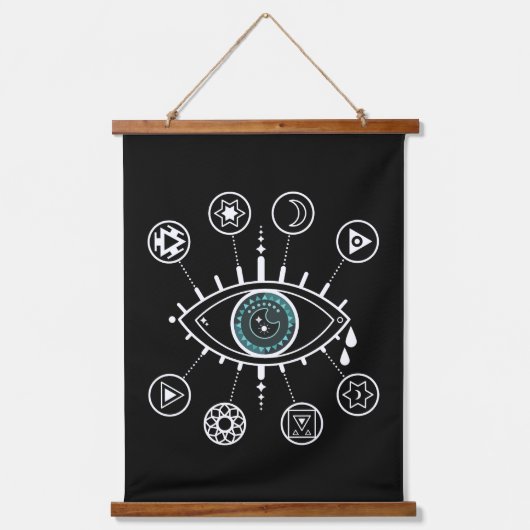 Derde oogschilkra met tapestry hangend wandkleed (Voorkant)