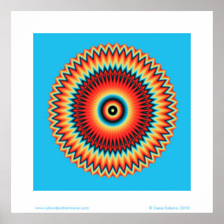 Derde oogtrilling Mandala Poster