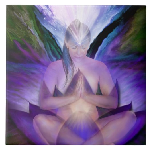 Derde ooye Chaka Goddess Art Tile Tegeltje (Voorkant)