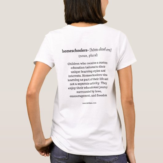 Derde optie Homeschooling T-shirt (Achterkant)