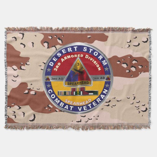 Derde pantserdivisie Desert Storm Veteraan Deken (Voorkant)