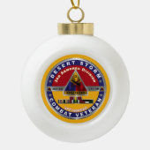 Derde pantserdivisie Desert Storm Veteraan Keramische Bal Ornament (Voorkant)