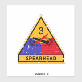 Derde Pantserdivisie - US Military "Grunge" Sticker