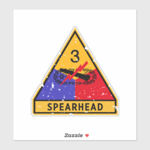 Derde Pantserdivisie - US Military "Grunge" Sticker