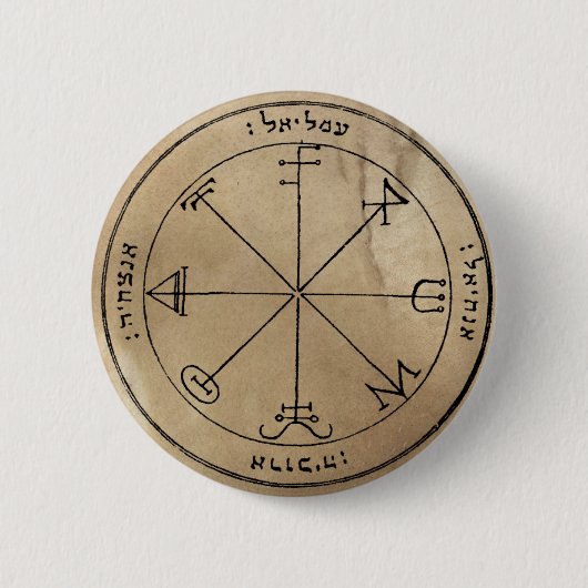 Derde Pentacle van de Button van Saturnus (Voorkant)