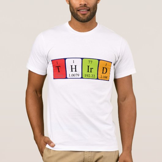 Derde periodieke lijstnaam shirt (Voorkant)
