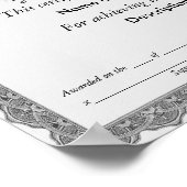 Derde plaats groen lintcertificaat poster (Hoek)