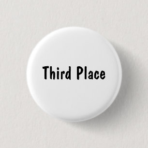 Derde plaats ronde button 3,2 cm