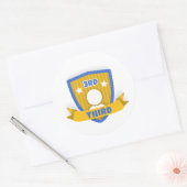 Derde plaats ronde sticker (Envelop)