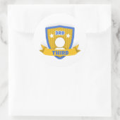 Derde plaats ronde sticker (Tas)