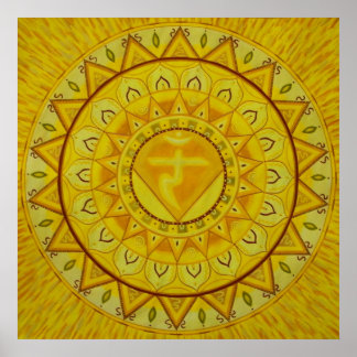 Derde Poster van Chakra Mandala