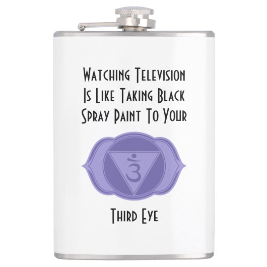 Derde prijsopgave voor eye Chakra Heupfles (Voorkant)