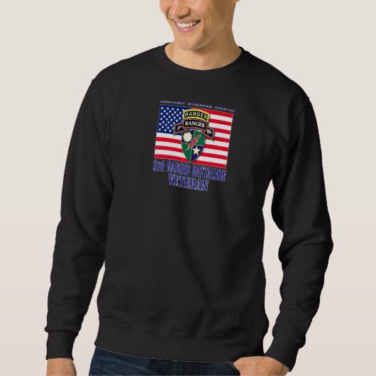 Derde Ranger Batalion Veteran Back Design Trui (Voorkant)