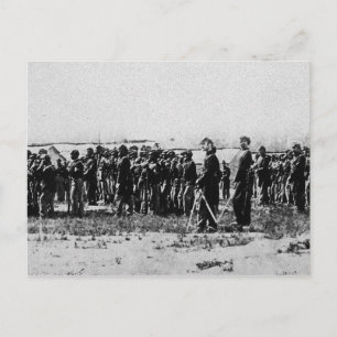 Derde Regiment Infinland Civil War Colored Troops Briefkaart