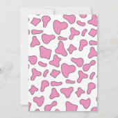 Derde Rodeo Roze Western 3e Verjaardag Kaart (Achterkant)