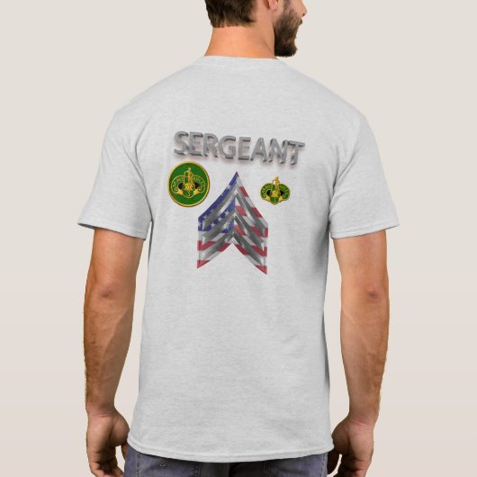 Derde sergeant van het Armored Cavalry Regiment T-shirt (Achterkant)