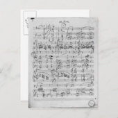 Derde Sonata voor piano en violine Briefkaart (Voorkant / Achterkant)