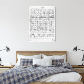 Derde Sonata voor piano en violine Canvas Afdruk (Insitu (Slaapkamer))