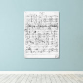 Derde Sonata voor piano en violine Canvas Afdruk (Insitu (Houten vloer))