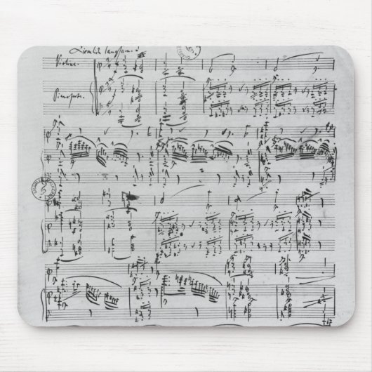 Derde Sonata voor piano en violine Muismat (Voorkant)