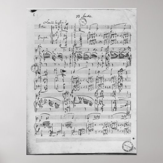 Derde Sonata voor piano en violine Poster (Voorkant)