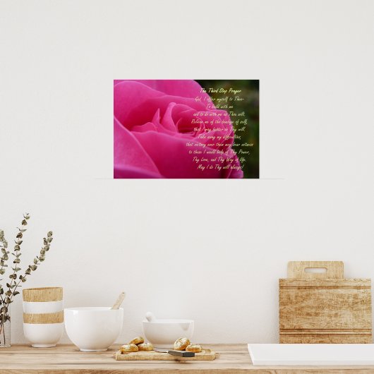 Derde stap gebed poster (Keuken)