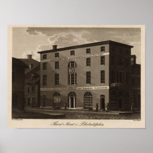 Derde straat in Philadelphia Poster