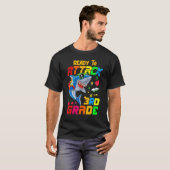 Derde teamstudent van de derde klas opnieuw koppel t-shirt (Voorkant volledig)