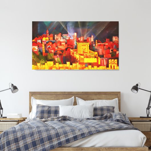 Derde Tempel Canvas Afdruk (Insitu (Slaapkamer))