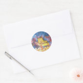Derde tempel van Jeruzalem Ronde Sticker (Envelop)