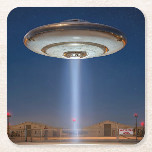 Derde type: Zone 51. Kartonnen Onderzetters (Voorkant)